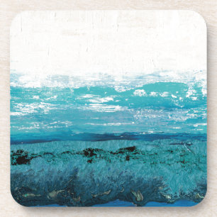 Sapphire Blue Watercolor Coaster