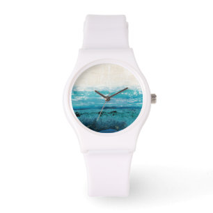Sapphire Blue Watercolor Watch