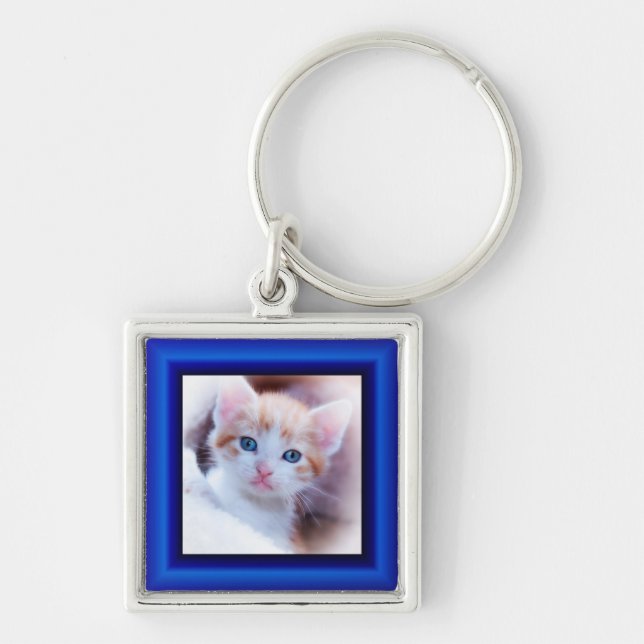 Sapphire Border Key Ring (Front)