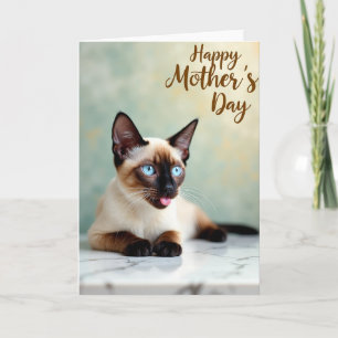 Sapphire Cat Mothers Day Card