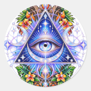 Sapphire Celestial Eye Sticker