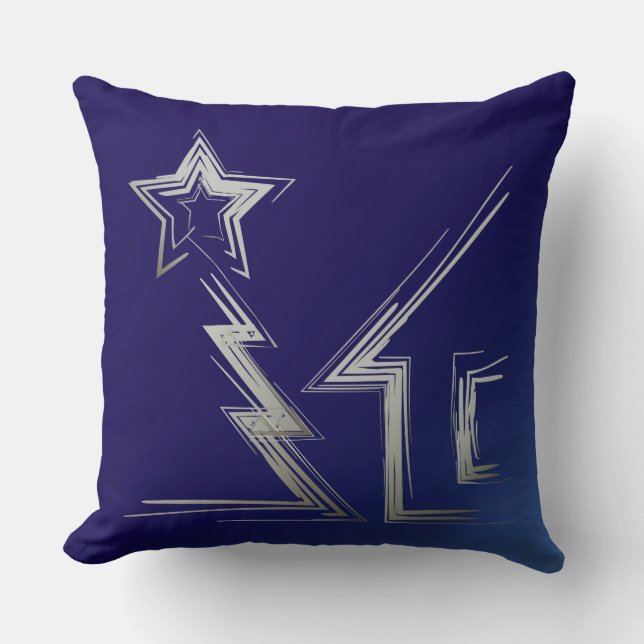Sapphire Christmas night Cushion (Front)