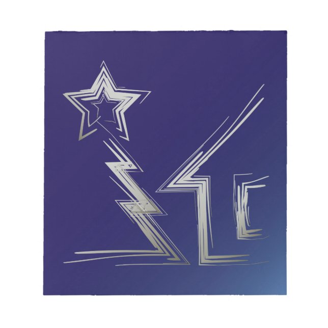 Sapphire Christmas night Notepad (Front)