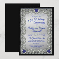 Sapphire Diamond 45th Wedding Anniversary Party