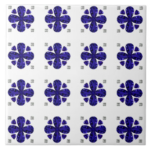 Sapphire Diamond Art, Blue Ceramic Tile