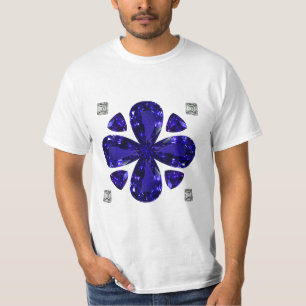 Sapphire Diamond Art, Blue T-Shirt