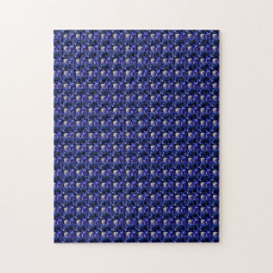 Sapphire Diamond Gemstone Art Blue Jigsaw Puzzle