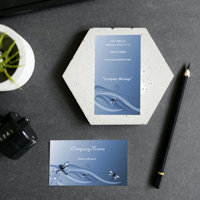 Sapphire Dragonflies Business Card (Sapphire Dragonflies Business Card)