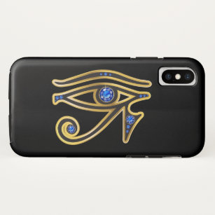 Sapphire Eye of Ra in Gold Case-Mate iPhone Case
