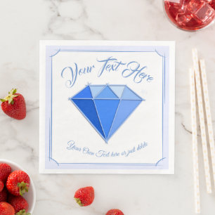 Sapphire Gemstone. Jewellery. 45 Wedding Anniversa Napkin