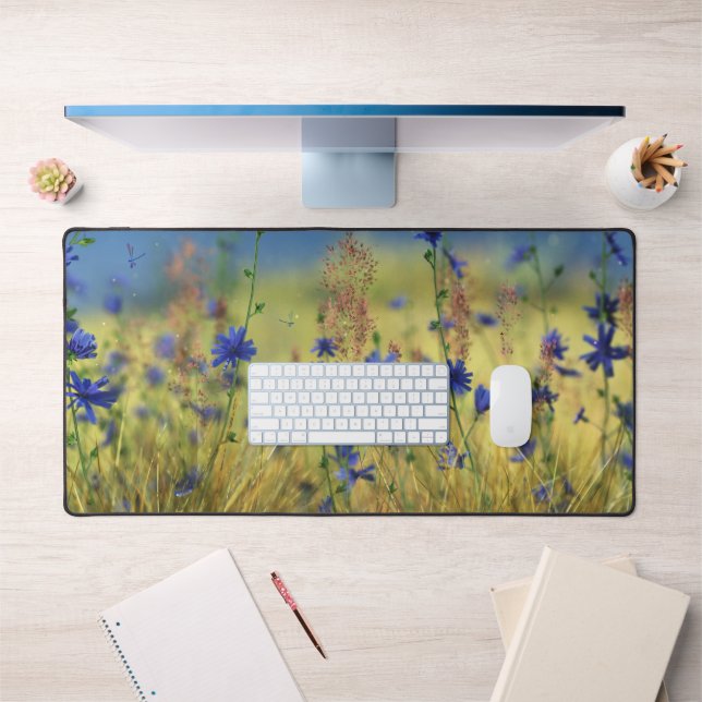 Sapphire & Gold Desk Mat (Office 1)