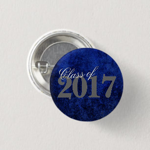 Sapphire Grad Blue Royal Cobalt Azure Year 3 Cm Round Badge