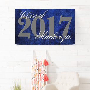 Sapphire Grad   Blue Royal Cobalt Azure Year Banner