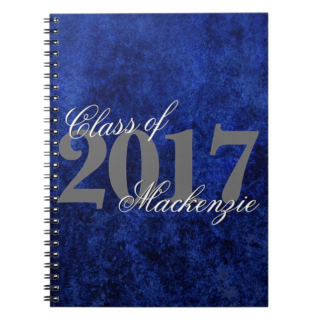 Sapphire Grad | Blue Royal Cobalt Azure Year Notebook (Front)