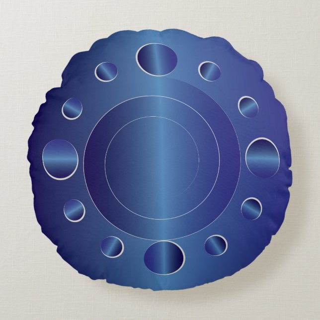 Sapphire hours round cushion (Front)