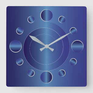 Sapphire hours square wall clock