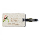 Sapphire Hummingbird Vintage Art Monogram