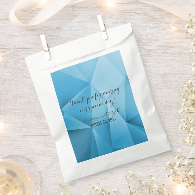 Sapphire Jewel Tones Wedding Favour Bags (Clipped)