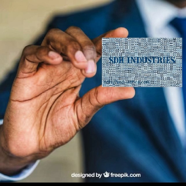 Sapphire Leaf Business Card (Creator Uploaded)