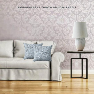 Sapphire Leaf Cushion