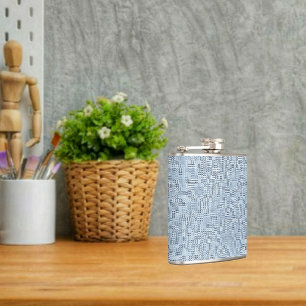 Sapphire Leaf Hip Flask