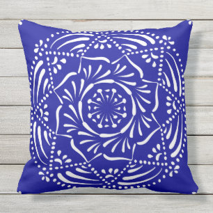 Sapphire Mandala Cushion