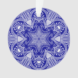 Sapphire Mandala Ornament