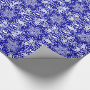 Sapphire Mandala Wrapping Paper