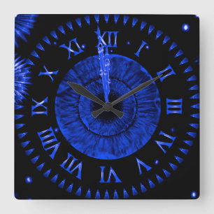 Sapphire Midnight Clock