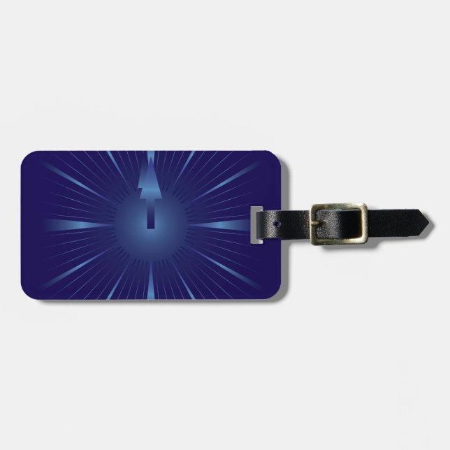sapphire minute luggage tag (Front Horizontal)