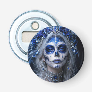 Sapphire Moon Calavera – Blue Celestial Bottle Opener