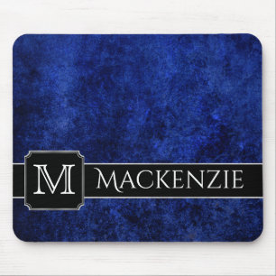 Sapphire Office   Name Azure Royal Cobalt Blue Mouse Pad