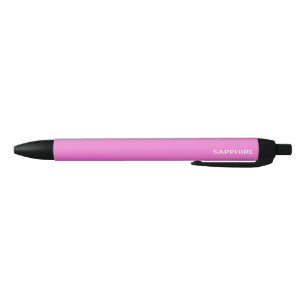 Sapphire pink colour name black ink pen