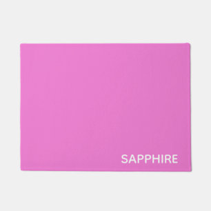 Sapphire pink colour name doormat