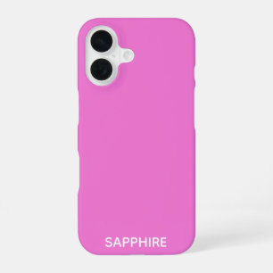 Sapphire pink colour name iPhone 16 case
