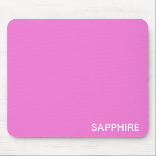 Sapphire pink colour name mouse pad