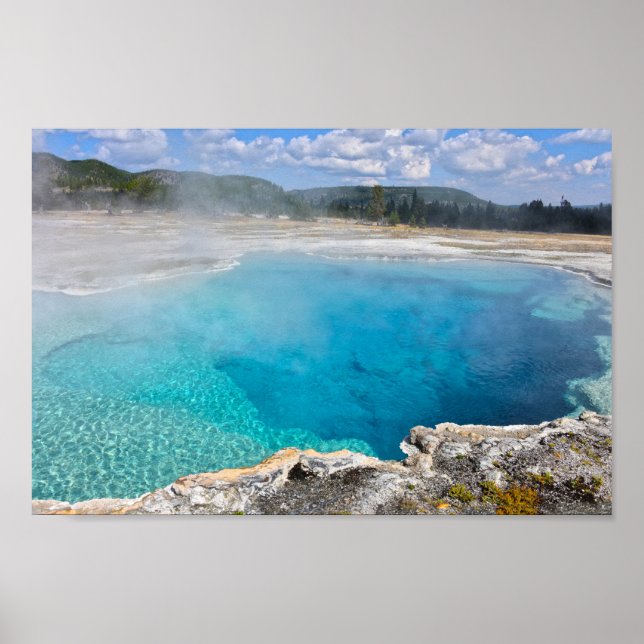 Sapphire Pool, Yellowstone National Park Poster (Front)