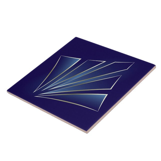 Sapphire Rays Ceramic Tile (Side)