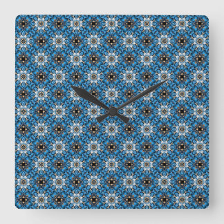 Sapphire Reverie Square Wall Clock