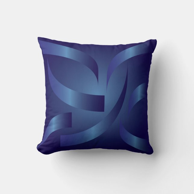 sapphire ribbons cushion (Front)