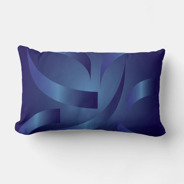 sapphire ribbons lumbar cushion (Front)