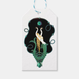 Sapphire September Birthstone Mermaid Siren Gift Tags