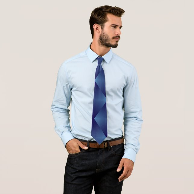 Sapphire shades tie (In Situ)