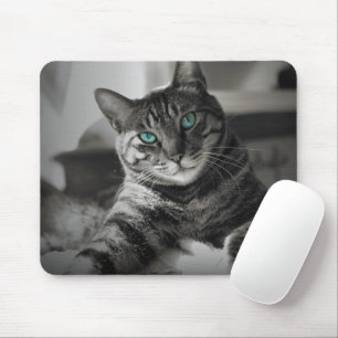 Sapphire Soul - Silent Look Fine Art Mouse Pad