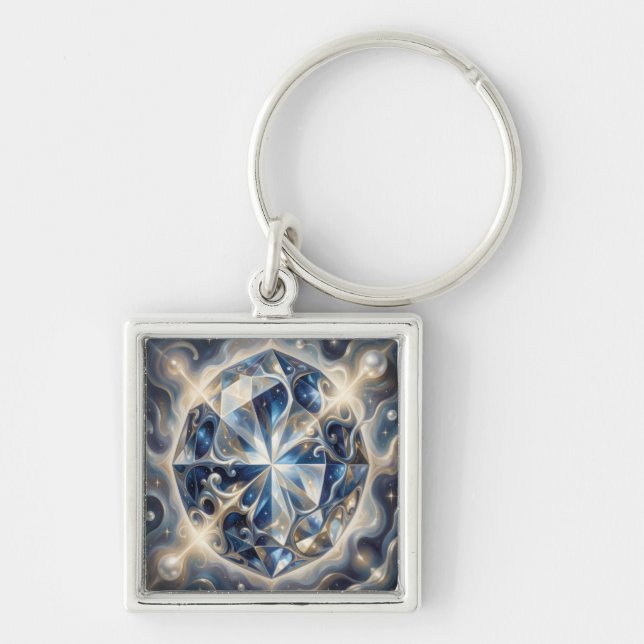 Sapphire – The Stone of Truth and Wisdom´3 Key Ring (Front)