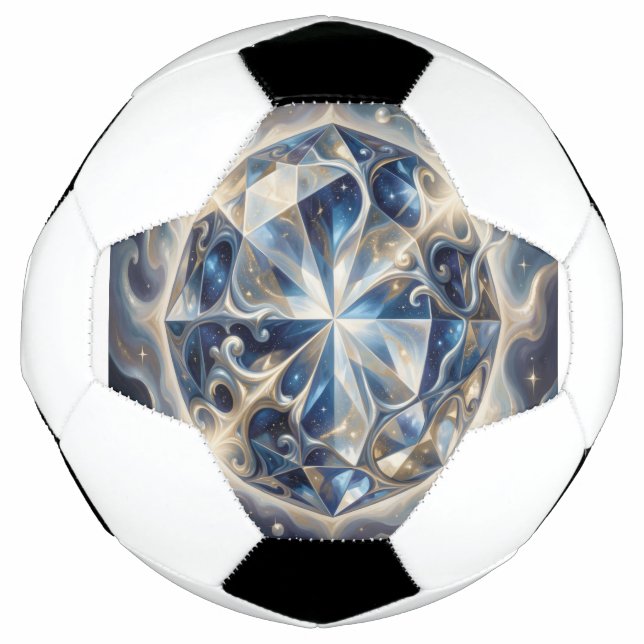 Sapphire – The Stone of Truth and Wisdom´3 Soccer Ball (Front)