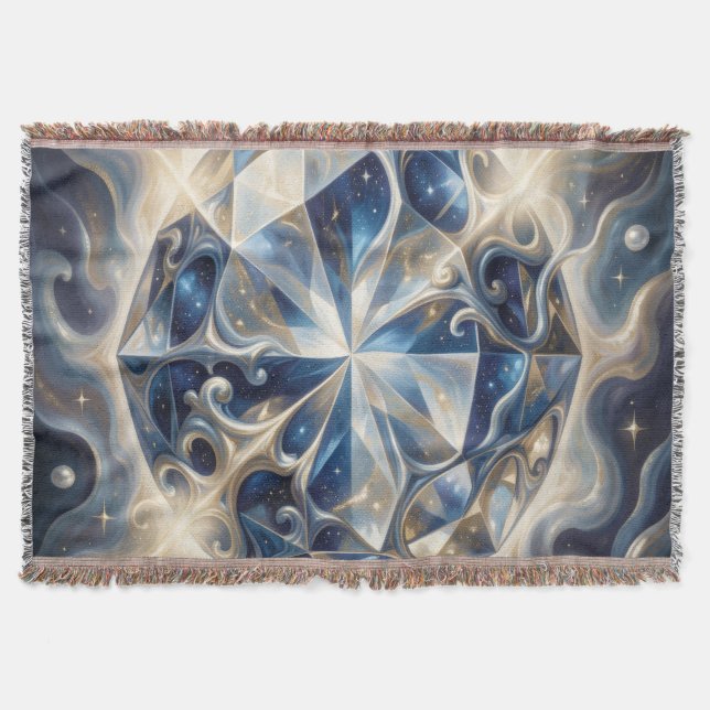 Sapphire – The Stone of Truth and Wisdom´3 Throw Blanket (Front)