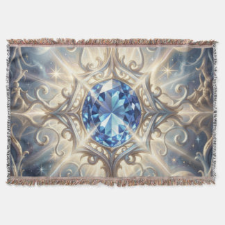 Sapphire – The Stone of Truth and Wisdom´4 Throw Blanket