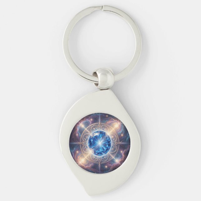 Sapphire – The Stone of Truth and Wisdom´6 Key Ring (Front)