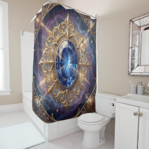 Sapphire – The Stone of Truth and Wisdom´6 Shower Curtain